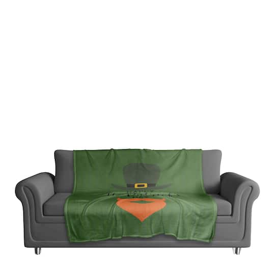 Leprechaun Beard Hat 50" x 60" Coral Fleece Blanket
